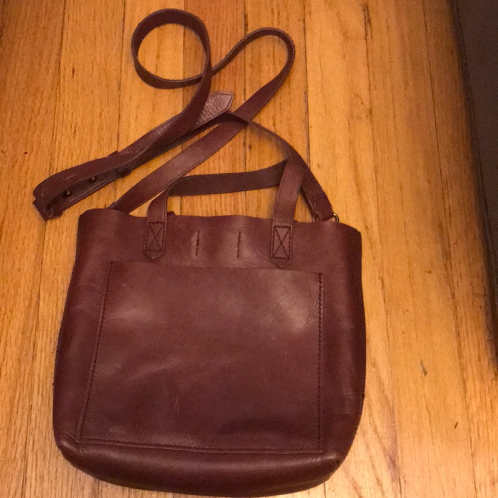 Madewell small transport bag, dark cabarnet